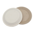 Hot Oil Resistant 6 Inch Sugarcane Bagasse Round Plates For Fast Food